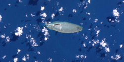 Landsat-Bild von Poll Island