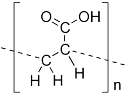 Struktur von Polyacrylsäure