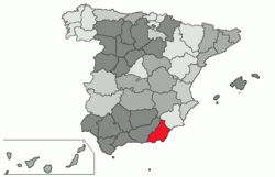 Lage der Provinz Almería