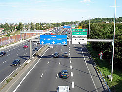 Die Autobahn A 15 bei Sannois