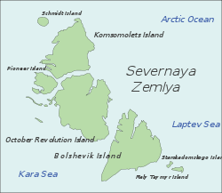 Sewernaja Semlja:Die Taimyr-Insel im Südosten der Gruppe.