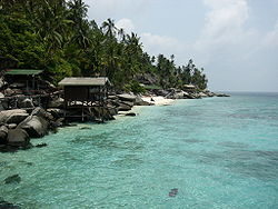 Kleiner Strand auf Pulau Aur