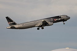 Airbus A321 der Spirit Airlines