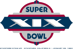 Logo des Super Bowl XIX