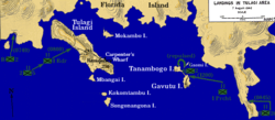 Karte der Florida Islands