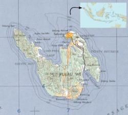 Karte von Weh (Pulau Weh)