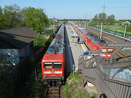Bahnhof Wustermark.