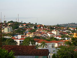 Die Stadtzentrum und der Stadtviertel Jardim Iporanga in Águas de São Pedro