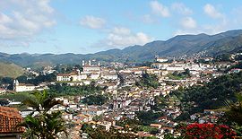 Blick von Osten auf Ouro Preto