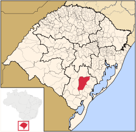 Lage von Canguçu in Rio Grande do Sul