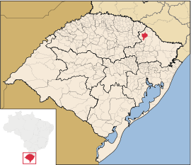 Lage von Capão Bonito do Sul in Rio Grande do Sul