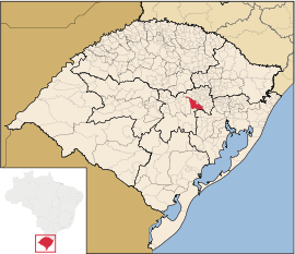 Lage von Venâncio Aires in Rio Grande do Sul