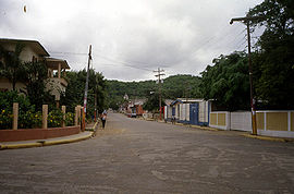Eine Straße in San Juan del Sur