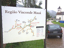Ortseinfahrt von Visconde de Mauá