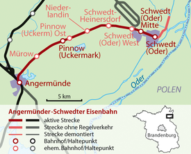 Strecke der Angermünde-Schwedter Eisenbahn