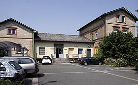 Der Bahnhof von Zwingenberg