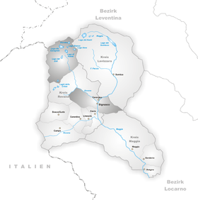 Karte von Bignasco