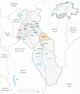 Karte von Chandolin