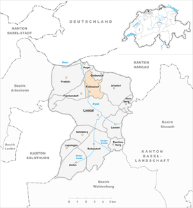 Karte von Füllinsdorf