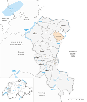 Karte von Heitenried