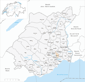 Karte von Monnaz