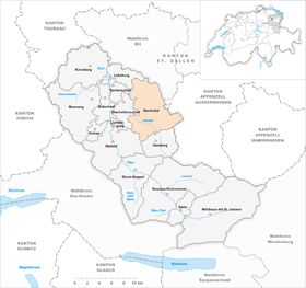 Karte von Neckertal