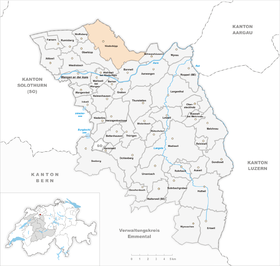 Karte von Niederbipp