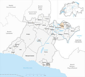 Karte von Oron-le-Châtel