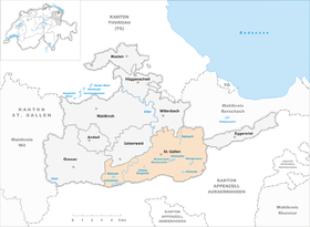 Karte von St. Gallen