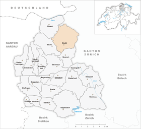 Karte von Stadel bei Niederglatt