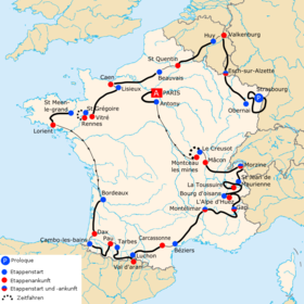 Karte Tour de France 2006