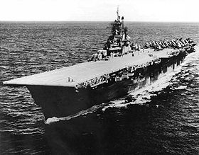 USS Bunker Hill (CV-17) im Oktober 1945