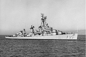 USS Preston vor der San Francisco Bay Naval Shipyard, Hunters Point, California, 22. Oktober 1966.