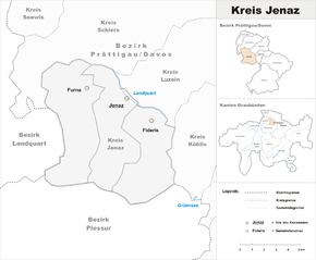Karte von Jenaz