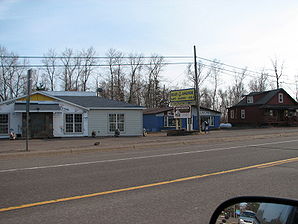 Das Restaurant Blue Anchor im Zentrum von Beaver Bay.