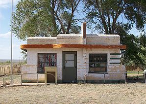 Das verlassene Brownlee Diner, auch als Little Juarez Cafe bekannt
