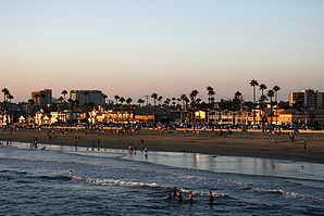 Newport Beach im Abendlicht