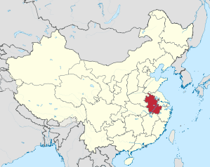 Lage von Ānhuī Shěng in China