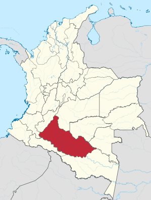 Lage von Caquetá in Kolumbien