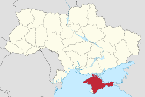 Ukrainekarte – Lage der Krim