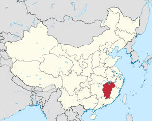 Lage von Jiāngxī Shěng in China