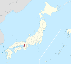 Lage der Präfektur Ōsaka in Japan