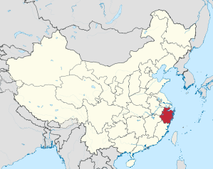 Lage von Zhèjiāng Shěng in China