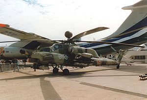 Mi-28 am Luftfahrtsalon in Paris Le Bourget im Juni 1997