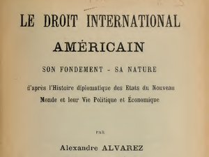 Titelseite einer Veröffentlichung von Alejandro Álvarez aus dem Jahr 1910