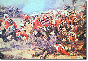 Zeitgenössische Darstellung der Schlacht (um 1850)
