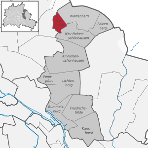 Malchow auf der Karte von Lichtenberg