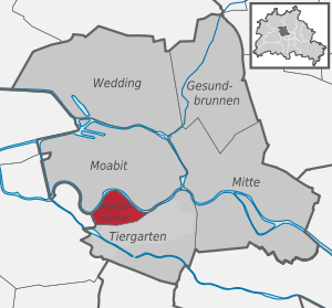 Hansaviertel auf der Karte von Mitte