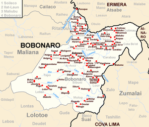 Der Suco Sibuni liegt im Süden vom Subdistrikt Bobonaro. Der Ort Sibuni liegt im Süden des Sucos.
