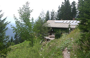 Brunnsteinhütte von Süden